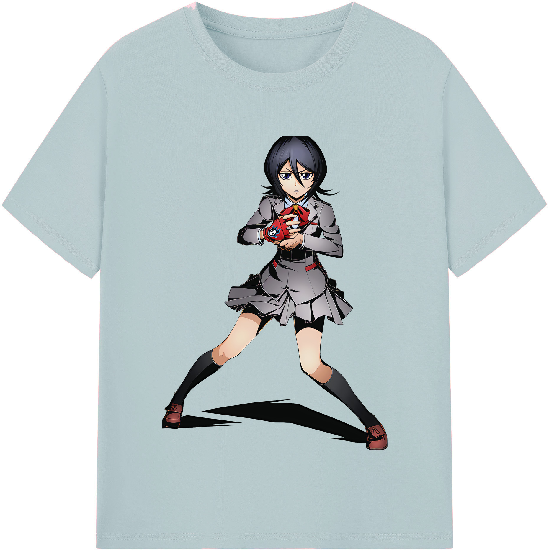 （画像用） ブリーチ 朽木ルキア BLEACH Kuchiki Rukia 綿100％半袖Tシャツ（フロントプリント）